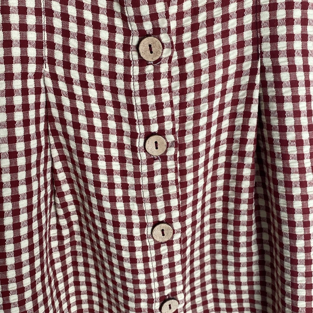 Liberty Love Fall Gingham Twist Front Dress - Picture 2 of 5